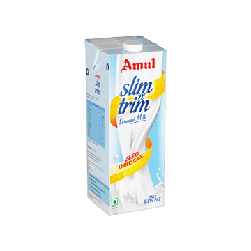 Amul Slim 'n' Trim Skimmed Milk (Zero Cholesterol)