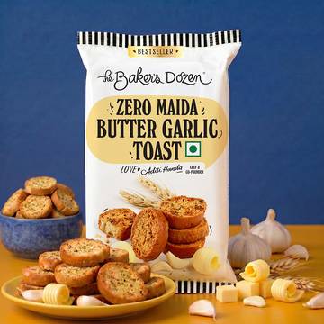 The Baker's Dozen Whole Wheat Butter Garlic Toast