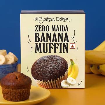 The Baker's Dozen Whole Wheat Banana Muffin