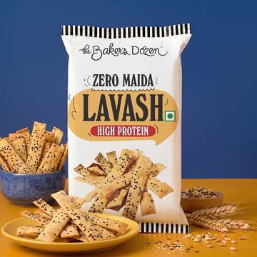 The Baker's Dozen Zero Maida Lavash Baked Flatbread Crisp for Dip