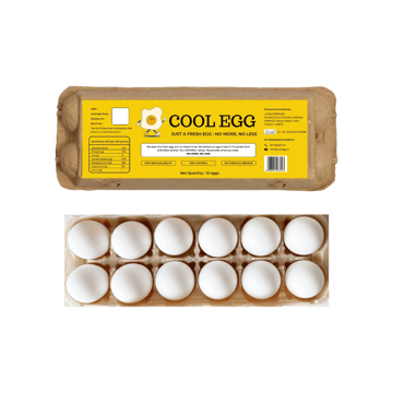 Cool Eggs - 12 pcs White Eggs
