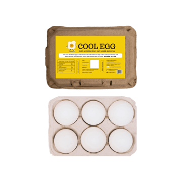 Cool Eggs - 6 pcs White Eggs