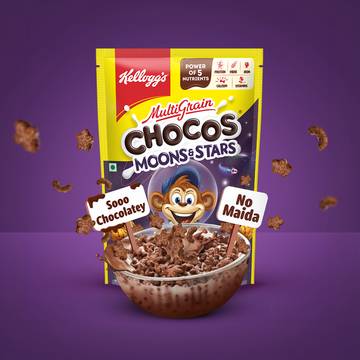 Kellogg's Multigrain Chocos Moons & Stars Kids Cereal