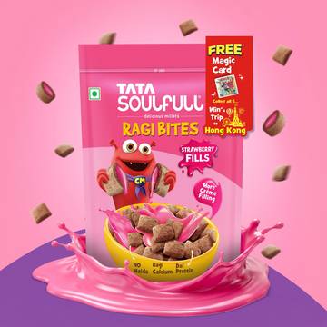 Tata Soulfull Strawberry Fills Ragi Bites Cereal