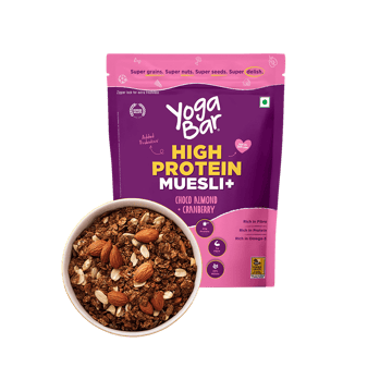 Yoga Bar High Protein Muesli (Choco Almond & Cranberry) with Probiotics