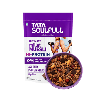 Tata Soulfull Millet Hi Protein Muesli Dark Choco