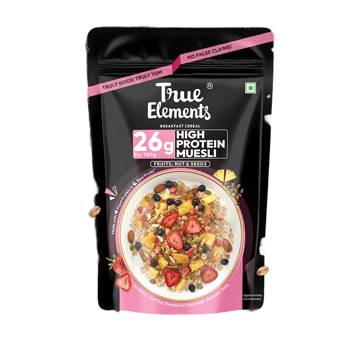 True Elements High Protein Fruit, Nuts & Seeds Muesli