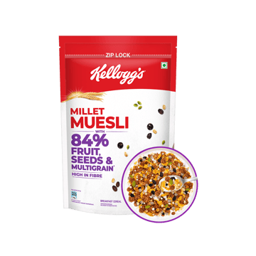 Kellogg's Millet Muesli with 84% Fruit, Seeds & Multigrain