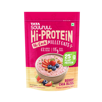 Tata Soulfull No Cook Millet Hi Protein Oats Berry Chia