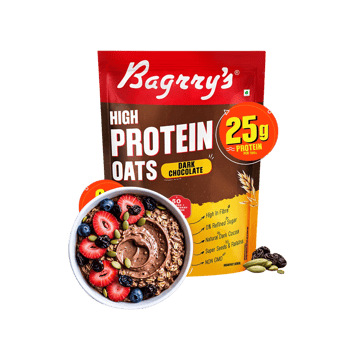 Bagrry's Dark Chocolate High Protein Oats with Raisins & Seeds