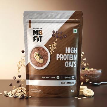 MuscleBlaze High Protein Oats (Dark Chocolate Flavour)