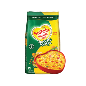 Saffola Masala Instant Oats Veggie Twist