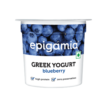 Epigamia Blueberry Flavoured Yogurt