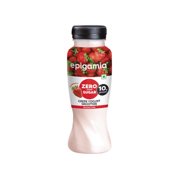 Epigamia Strawberry Greek Yogurt Protein Smoothie