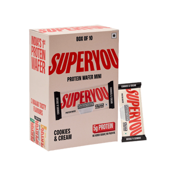 SuperYou Cookies & Cream Mini Protein Wafer Bar