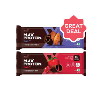 RiteBite Max Protein Daily Choco Almond Protein Bar + RiteBite Max Protein Daily Choco Berry Protein Bar Combo