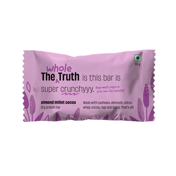 The Whole Truth Almond Millet Cocoa Protein Bar