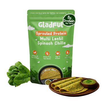 Gladful Multi Lentil Spinach Chilla Mix