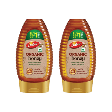 Dabur Squeezy Organic Honey Buy 1 Get 1 Free