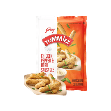 Godrej Yummiez Pepper & Herb Chicken Sausage (Frozen)