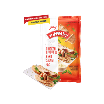 Godrej Yummiez Pepper & Herb Chicken Salami (Frozen)