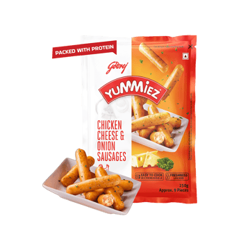 Godrej Yummiez Cheese & Onion Chicken Sausage