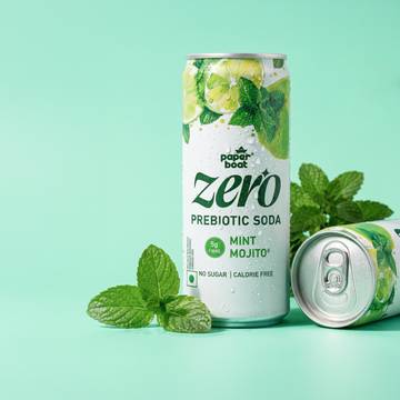 Paper Boat Zero Prebiotic Soda (Mint Mojito)