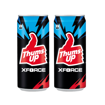 Thums Up X Force Zero Sugar Cola Soft Drink - Pack of 2