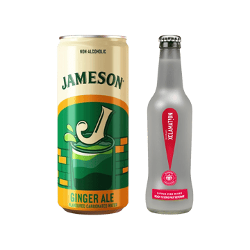 Jameson Ginger Ale + Xclamation Citrus Zing (Screwdriver) Mocktail & Cocktail Mix Combo