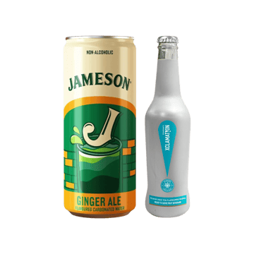 Jameson Ginger Ale + Xclamation Peach Iced Tea (LIIT) Mocktail & Cocktail Mix Combo