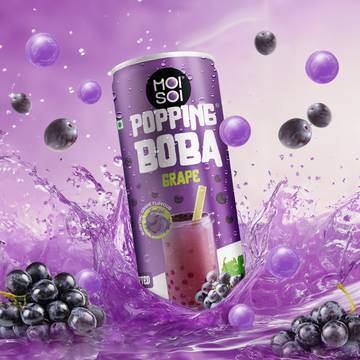 Moi Soi Popping Grapes Boba Drink