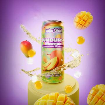 Boba Bhai Mango Popping Boba Drink & Nata De Coco