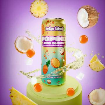 Boba Bhai Pina Colada Popping Boba Drink & Nata De Coco