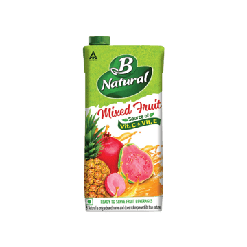 B Natural Mixed Fruit Juice Rich in Vitamic C & E