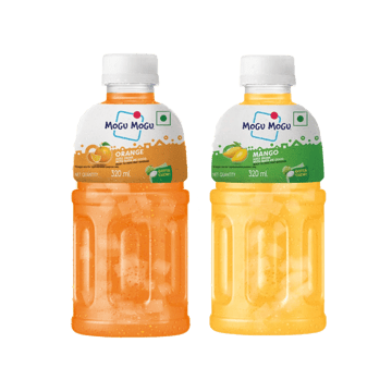 Mogu Mogu Orange Fruit Drink +  Mango Drink Combo