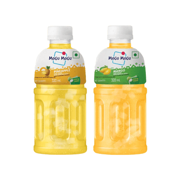 Mogu Mogu Pineapple Fruit Drink +  Mango Drink Combo