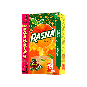 Rasna Fruit Fun Nagpur Orange Drink Mix (32 Glasses)