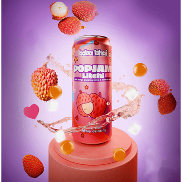 Boba Bhai Litchi Blood Orange Boba Drink