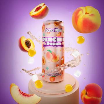 Boba Bhai Peach Popping Boba Drink & Nata De Coco