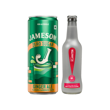 Jameson Zero Sugar Ginger, Ale + Xclamation Citrus Zing (Screwdriver) Mocktail & Cocktail Mix Combo