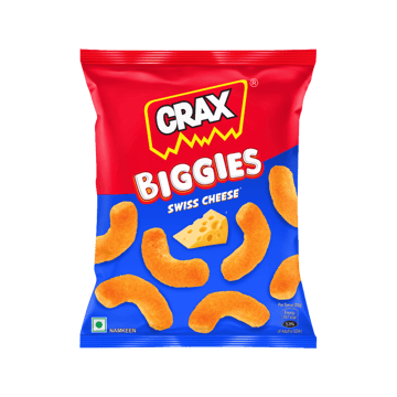 Crax Biggies Swiss Cheese Puffs Snacks