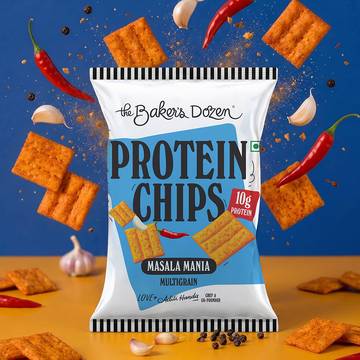 The Baker's Dozen Multigrain Protein Chips - Masala Mania