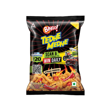 Bingo Tedhe Medhe Xtraa Teekha Crisps