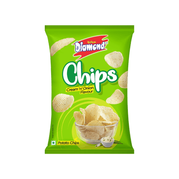 Yellow Diamond Cream N Onion Potato Chips