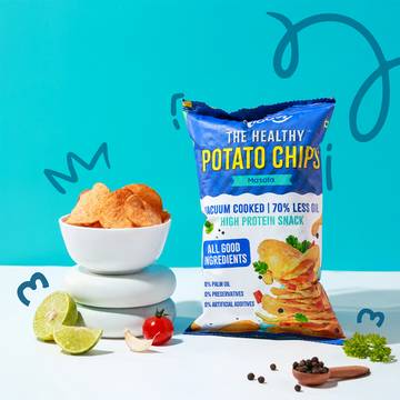 Troovy The Healthy High Protein Potato Chips - Masala