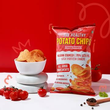 Troovy Healthy High Protein Potato Chips - Tangy Tomato