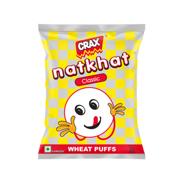 Crax Natkhat Classic Wheat Puffs Snacks