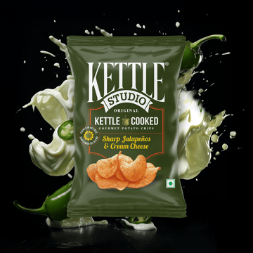 Kettle Studio Sharp Jalapenos & Cream Cheese Potato Chips