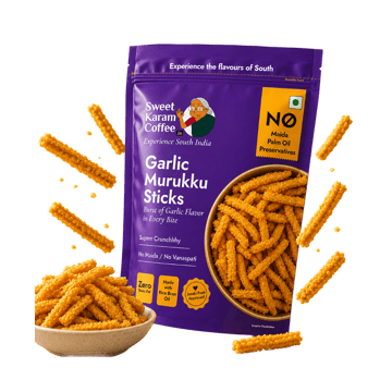 Sweet Karam Coffee Garlic Murukku Chakli/Crisp