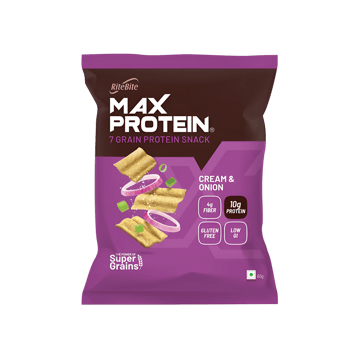 RiteBite Max Protein Cream & Onion 10 g Protein Multigrain Chips